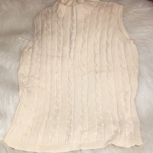 Eddie Bauer 100% cotton vest sweater